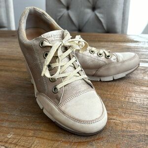 Paul Green Rose Gold and Pink leather Sneaker